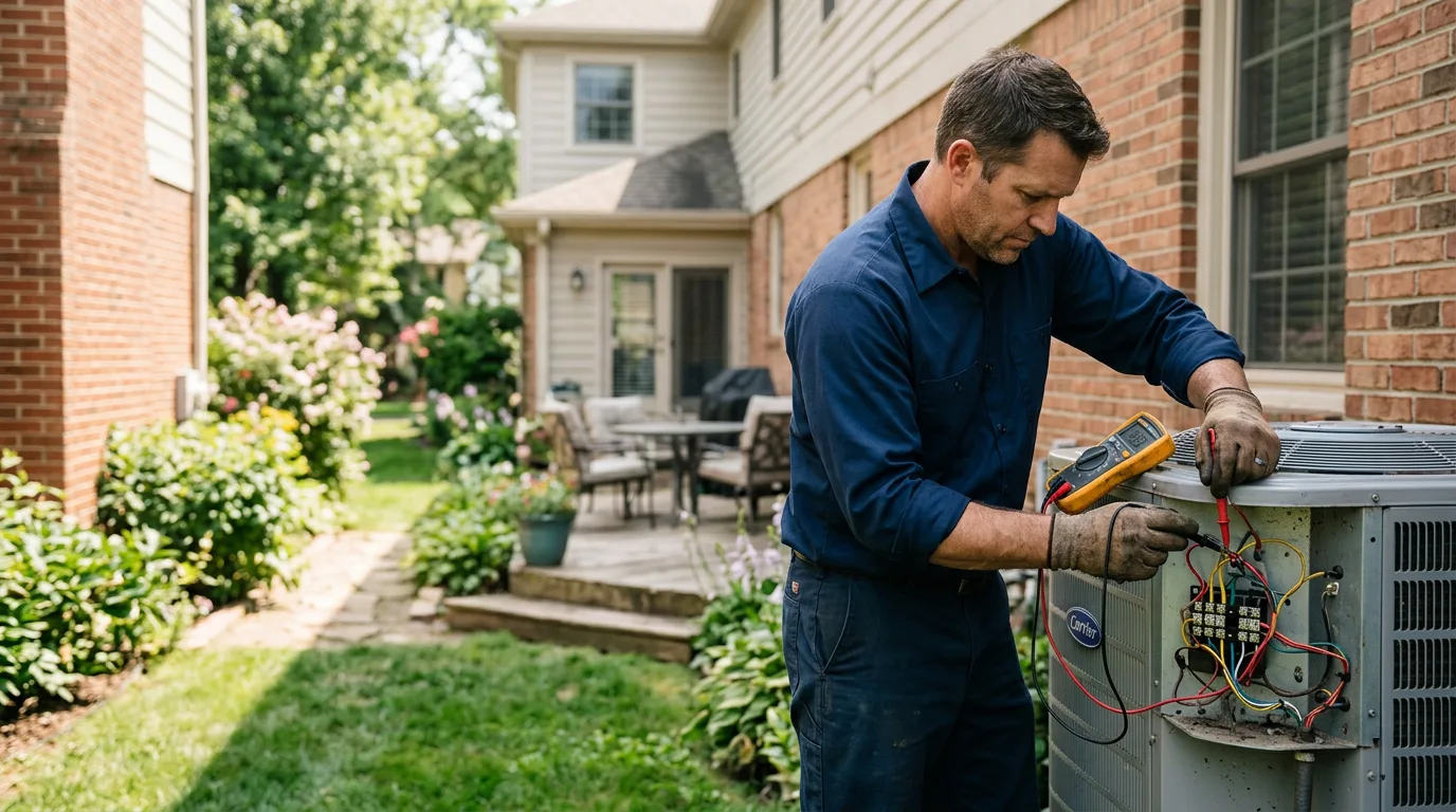 HVAC technician working near Kirksville, MO